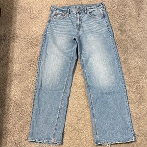 Classic Blue wide-leg Denim Jeans